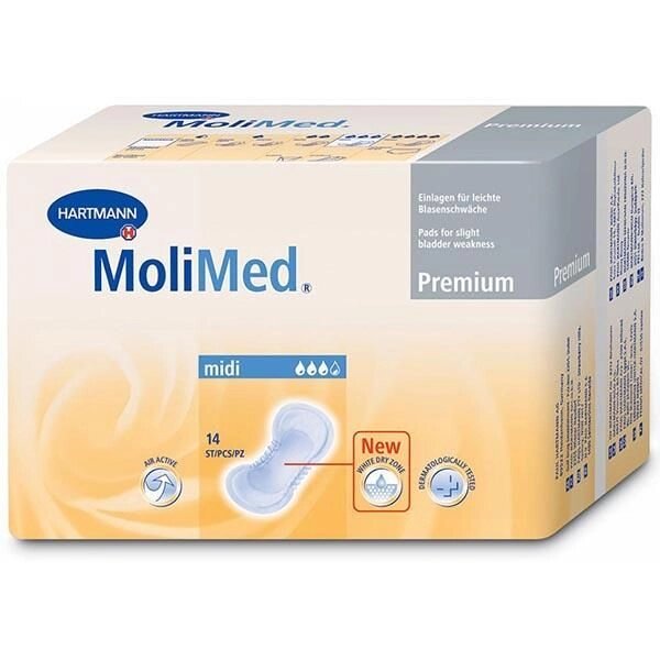 Прокладки урологические midi Premium MoliMed/Молимед 14шт от компании Admi - фото 1