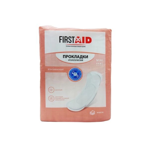 Прокладки урологические Mini First Aid/Ферстэйд 20шт от компании Admi - фото 1