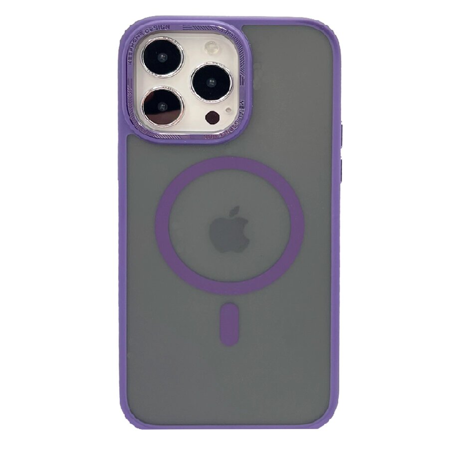Противоударная накладка Usams серия для Apple iPhone 14 Pro фиолетовый кант от компании Admi - фото 1