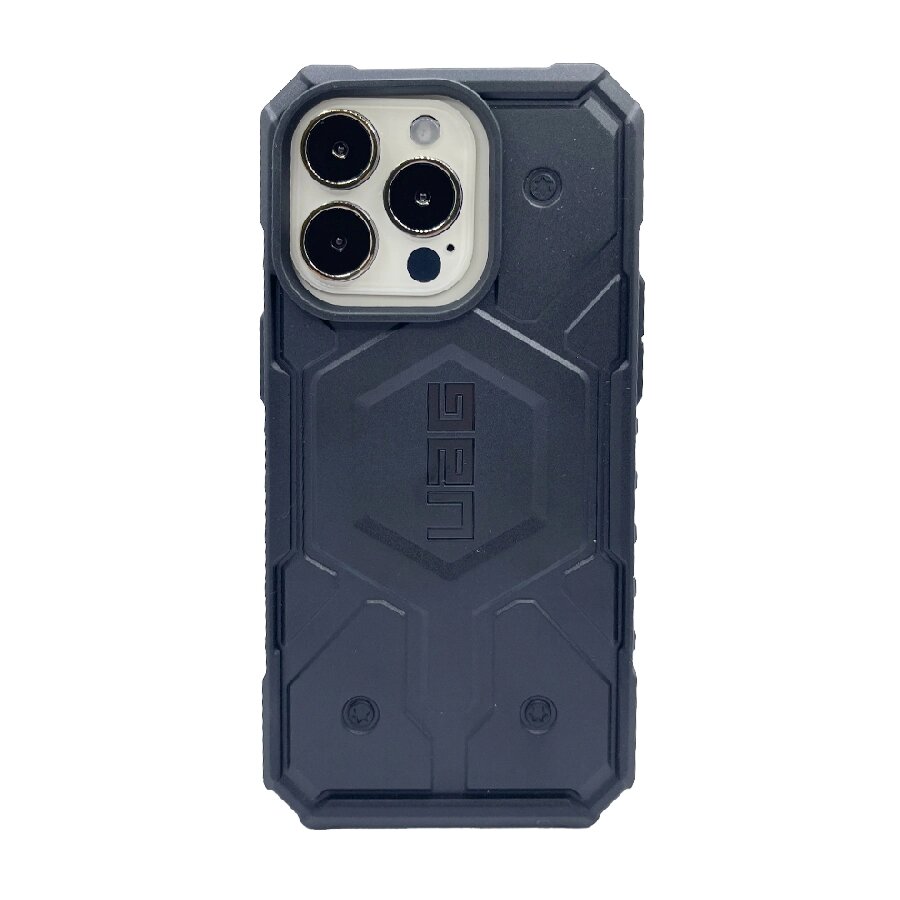Противоударная пластиковая накладка UAG PATFINDER MageSafe для iPhone 14 Pro черная от компании Admi - фото 1