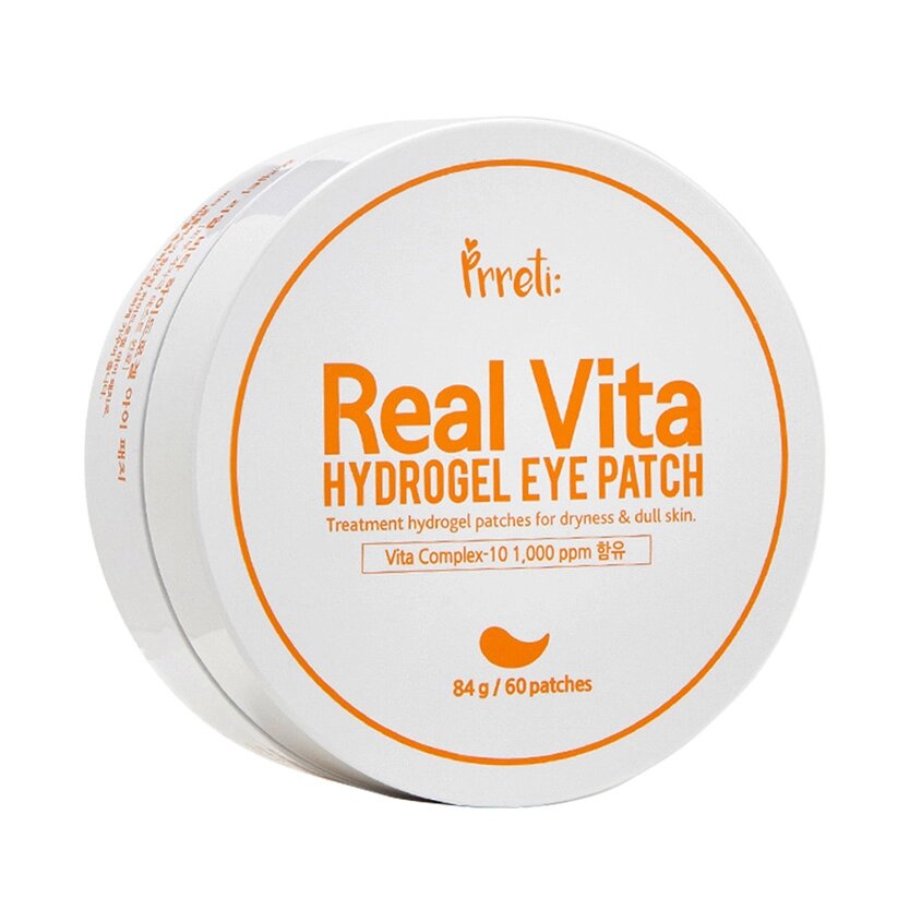 PRRETI Патчи гидрогелевые с комплексом витаминов Real Vita Hydrogel Eye Patch от компании Admi - фото 1