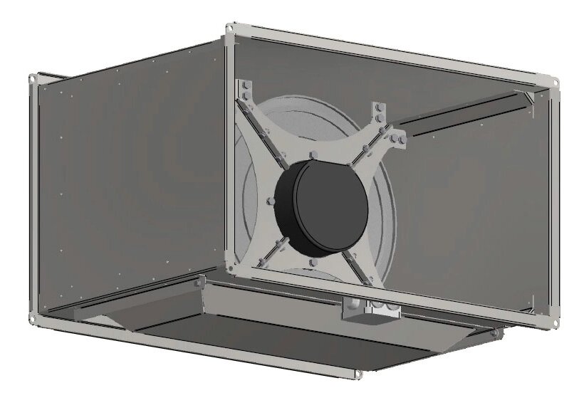 Прямоугольный канальный вентилятор Shuft от компании Admi - фото 1