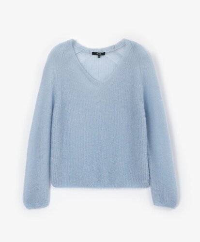 Пуловер тонкий вязаный голубой GLVR (XL)