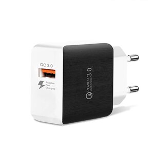 Q5 18 Вт 1-портовое зарядное устройство USB 18 Вт QC3.0 Адаптер настенного зарядного устройства с быстрой зарядкой Вилка