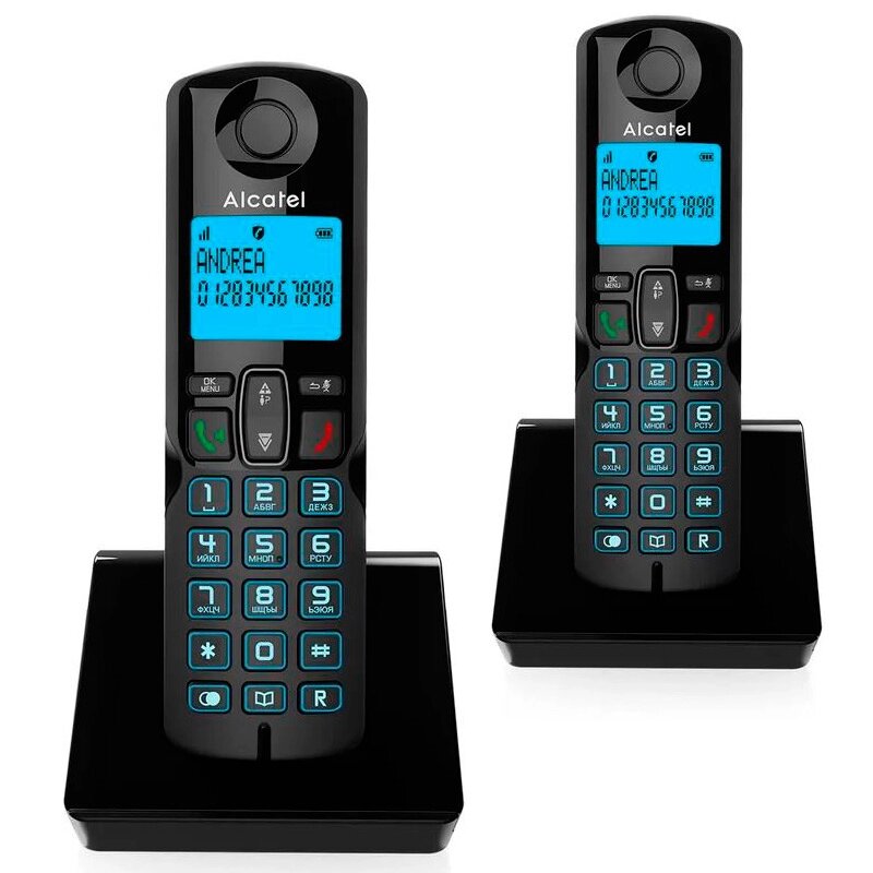 Радиотелефон Alcatel S250 Duo Black от компании Admi - фото 1