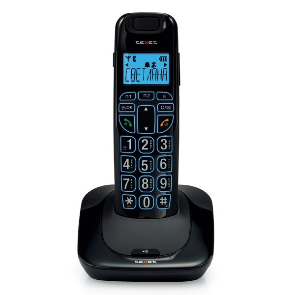 Радиотелефон teXet TX-D7505A Black от компании Admi - фото 1