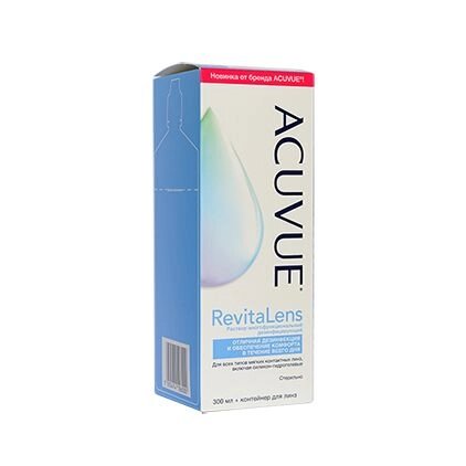 Раствор для ухода за контактными линзами RevitaLens Acuvue 300мл от компании Admi - фото 1