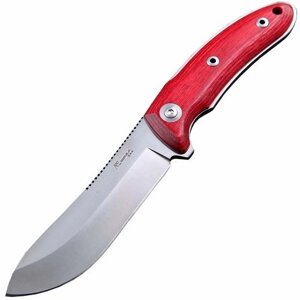 Разделочный шкуросъемный нож с фиксированным клинком Katz Pro Hunter, сталь XT-80, рукоять вишня