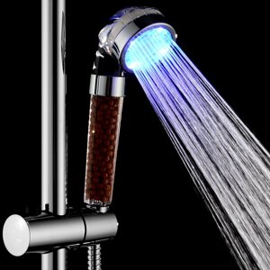 Разноцветный LED Ванная комната Распылитель для душа Смеситель со светлым изменением цвета Гидроэнергетика
