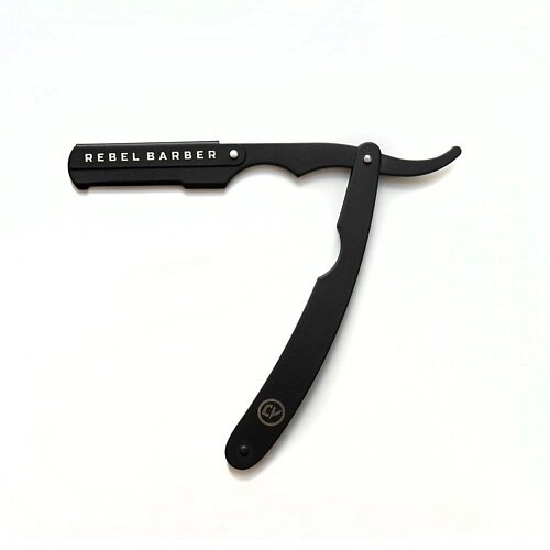 REBEL Опасная бритва с защитой Protector Black (сменное лезвие в комплект не входит) от компании Admi - фото 1