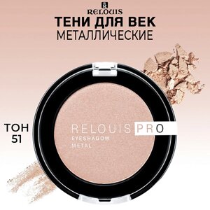 Relouis тени для век PRO eyeshadow METAL