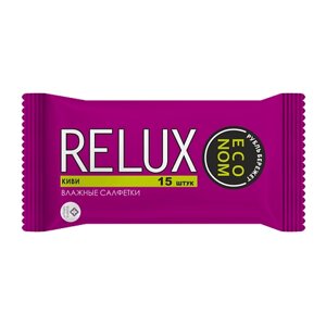 RELUX Салфетки влажные освежающие киви 15.0