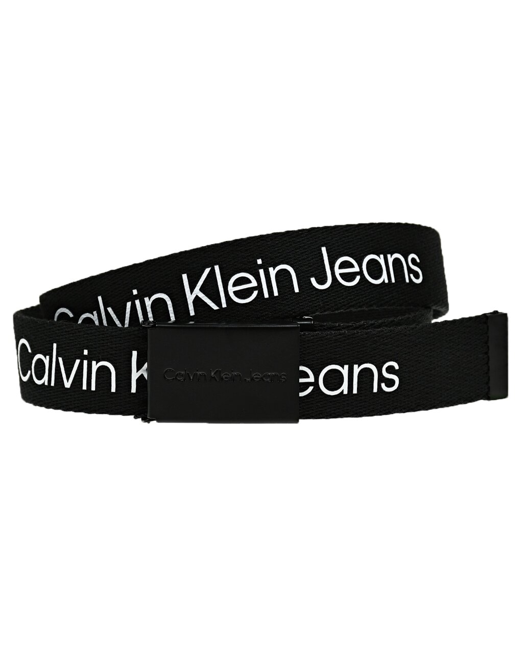 Ремень с белым лого, черный Calvin Klein от компании Admi - фото 1