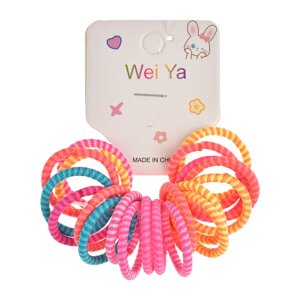 Резинки для волос в наборе mini (20 шт. цвета в ассортименте Rena Chris детские