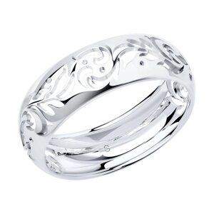 Резное кольцо SOKOLOV из серебра