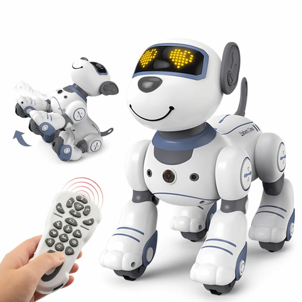 Робот с дистанционным управлением Собака Игрушки для детей Программируемый интеллектуальный интерактивный трюковый робот от компании Admi - фото 1
