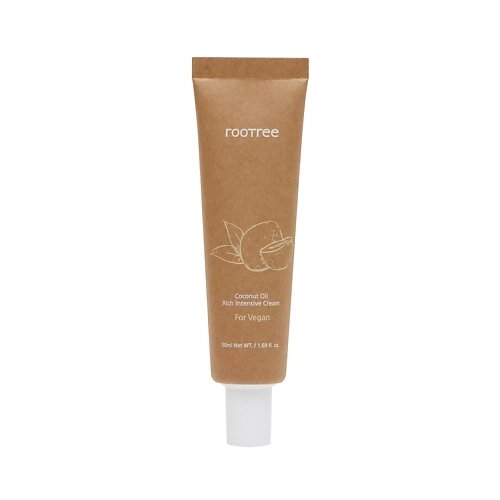 ROOTREE Крем для лица интенсивный с маслом кокоса Coconut Oil Rich Intensive Cream