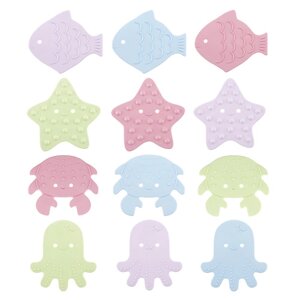 ROXY KIDS антискользящие мини-коврики для ванны SEA animals SOFT colors