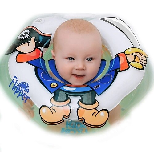 ROXY KIDS Надувной круг на шею для купания малышей Flipper Ангел от компании Admi - фото 1