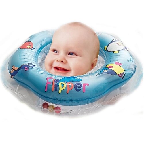 ROXY KIDS Надувной круг на шею для купания малышей Flipper от компании Admi - фото 1