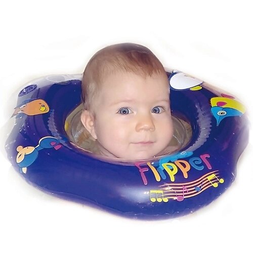 ROXY KIDS Надувной круг на шею для купания малышей с музыкой от компании Admi - фото 1