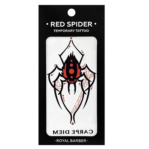 ROYAL BARBER Переводная татуировка Tattoo RED SPIDER от компании Admi - фото 1