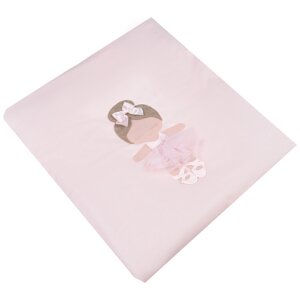 Розовое одеяло с аппликацией балерина, 70x80 см Story Loris