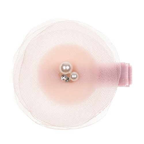 Розовый зажим для волос с цветком из органзы Rena Chris детский