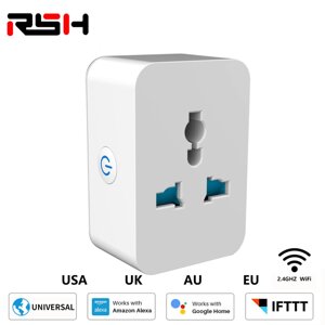 RSH US Plug WiFi And Bluetooth Universal Разъем Многофункциональное преобразование Разъем 10A / 16A Wifi Переключатель д