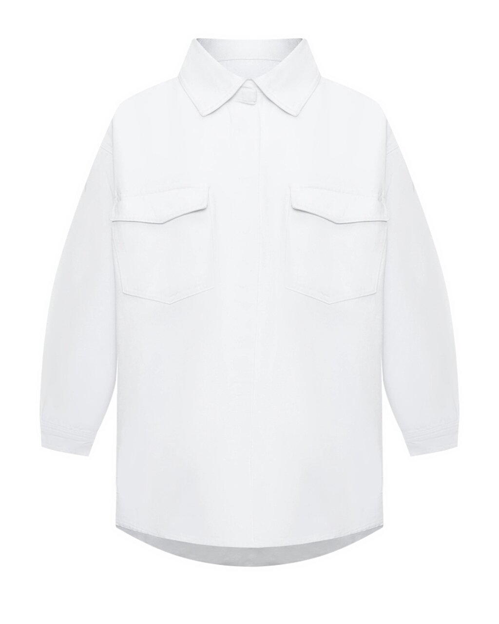 Рубашка из денима с карманами карго на груди Hinnominate от компании Admi - фото 1
