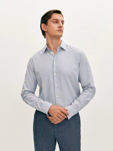 Рубашка из хлопка в полоску (52)