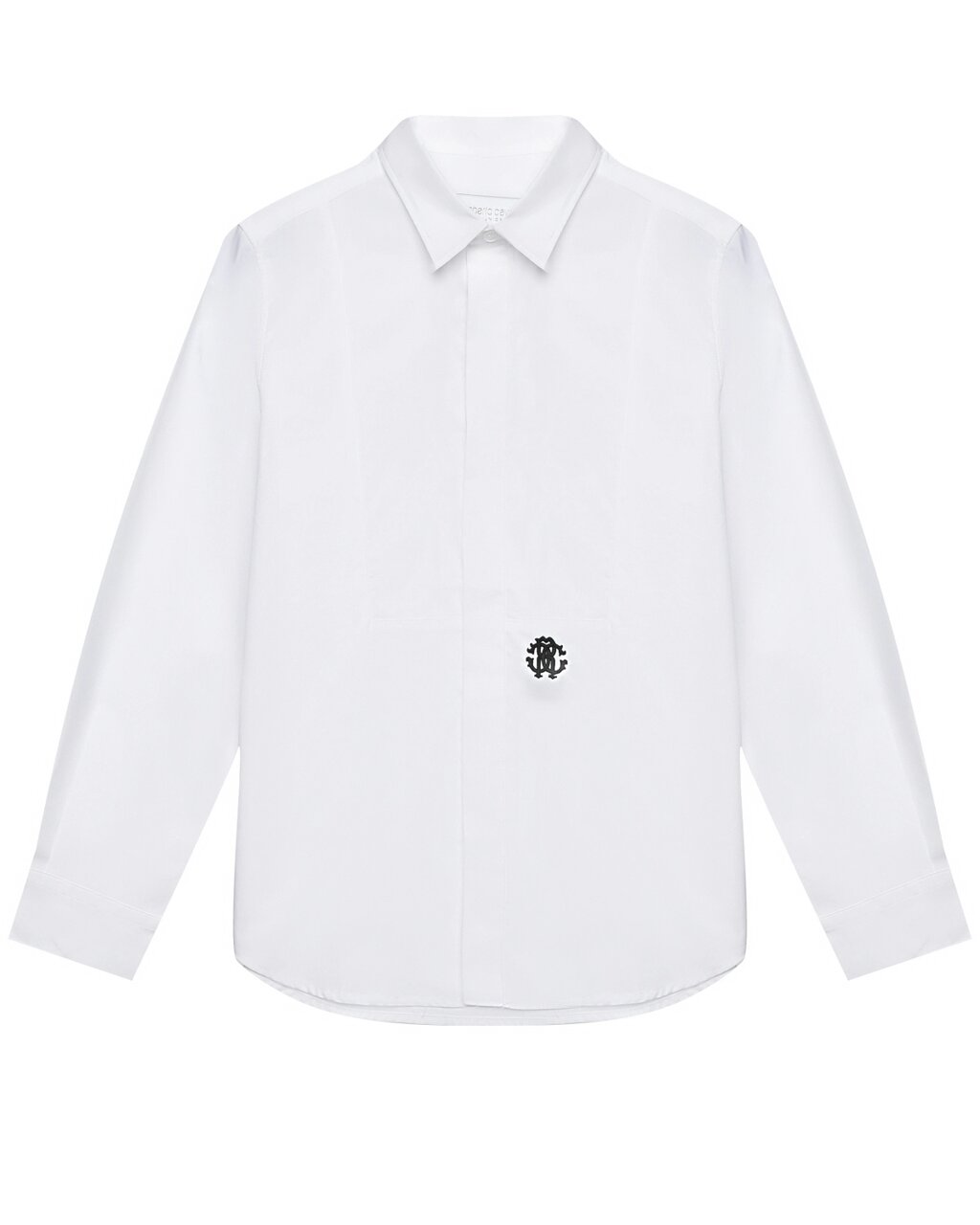 Рубашка с черным лого, белая Roberto Cavalli от компании Admi - фото 1