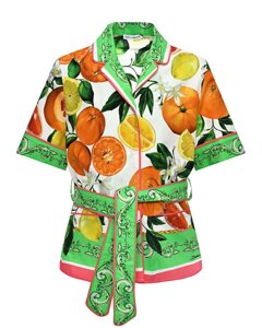Рубашка с принтом фрукты Dolce&Gabbana