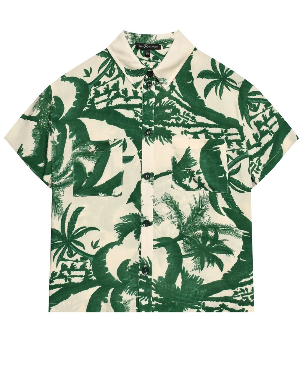 Рубашка с принтом тропики, зеленая Dan Maralex от компании Admi - фото 1