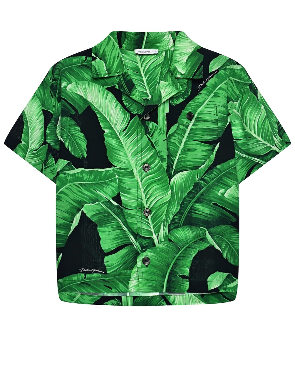 Рубашка со сплошным принтом листья Dolce&Gabbana от компании Admi - фото 1