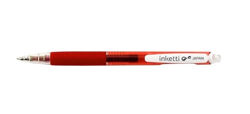 Ручка гелевая автоматическая Penac Inketti 0, 5мм красная арт. BA3601-02EF от компании Admi - фото 1