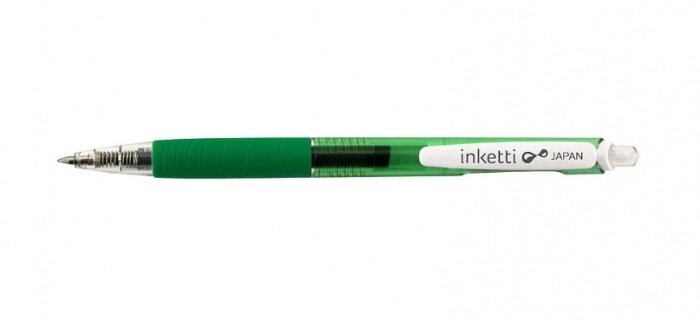 Ручка гелевая автоматическая Penac Inketti 0, 5мм зеленая арт. BA3601-04EF от компании Admi - фото 1
