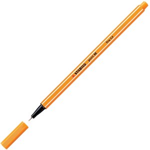 Ручка капиллярная stabilo POINT 88 оранжевая арт. 88/54