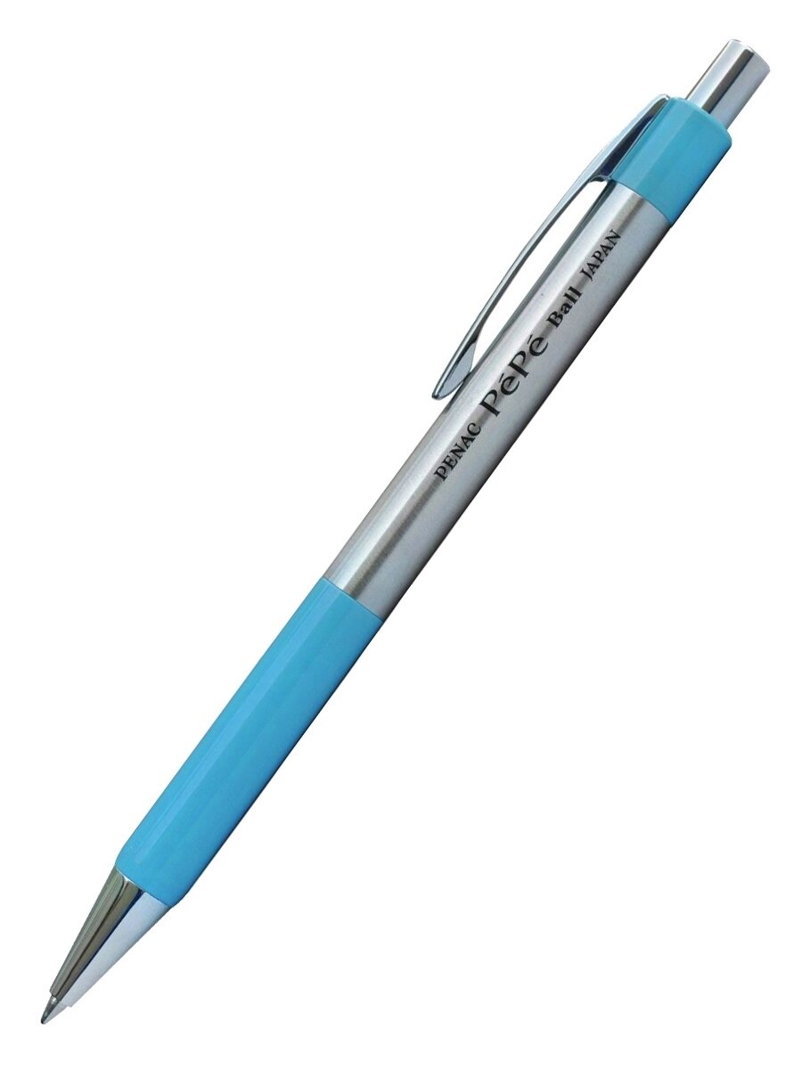 Ручка шариковая автоматическая Penac Pepe 0, 7мм синяя, корпус металл/голубой арт. BB0503-25 от компании Admi - фото 1