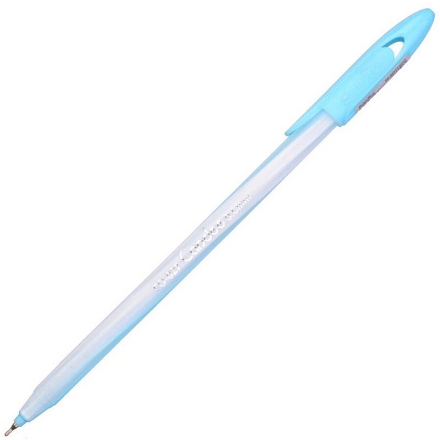 Ручка шариковая Flexoffice Candee 0, 6 мм синяя, корпус голубой арт. FO-027LBB BLUE от компании Admi - фото 1