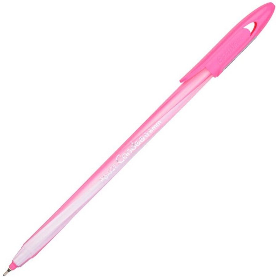 Ручка шариковая Flexoffice Candee 0, 6 мм синяя, корпус розовый арт. FO-027PB BLUE от компании Admi - фото 1
