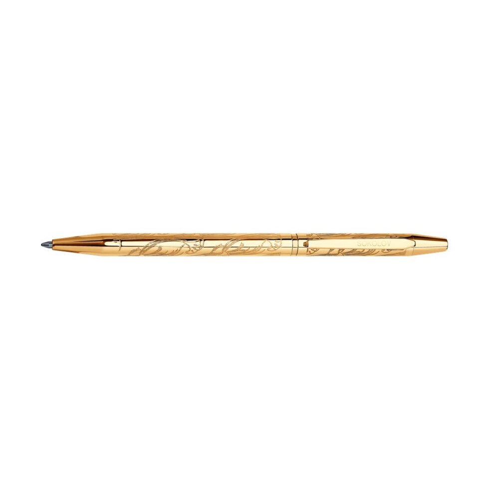 Ручка-сувенир SOKOLOV из золоченого серебра с гравировкой от компании Admi - фото 1