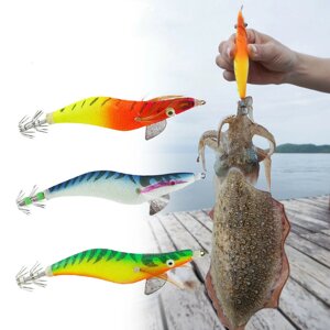 Рыболовная приманка-имитатор Simulation Jig Bait Fish Lure с двойной зонтичной крючкой, антикоррозийным покрытием и мног