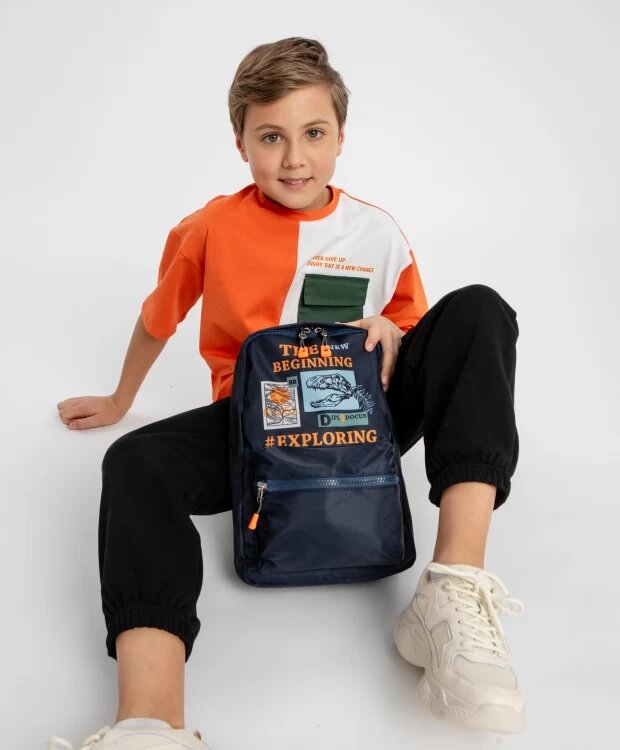 Рюкзак для мальчика Button Blue (One size) от компании Admi - фото 1