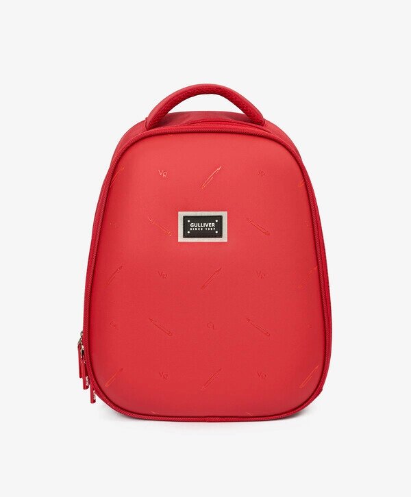 Рюкзак формованный с эргономичной спинкой красный для девочки Gulliver (One size) от компании Admi - фото 1