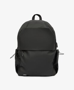 Рюкзак мягкой формы с USB разъемом черный Gulliver (One size)