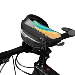 Рюкзак на переднее колесо велосипеда 2L с сенсорным экраном и большой вместимостью, водонепроницаемый для велосипедных п