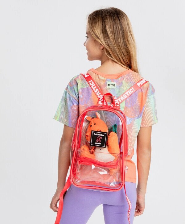 Рюкзак прозрачный для девочки Button Blue от компании Admi - фото 1