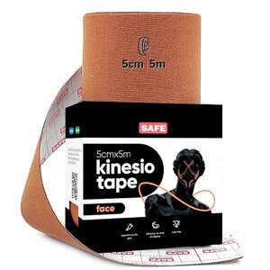 SAFE SPOT Кинезио тейп для лица от морщин косметический Kinesiology Face Tape 5 см