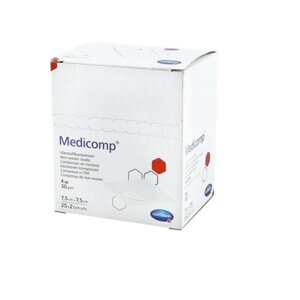 Салфетки стерильные Medicomp/Медикомп 7,5х7,5см 25шт 2уп